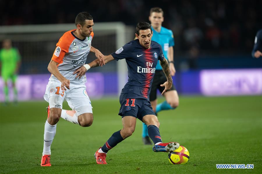 (SP)FRANCE-PARIS-FOOTBALL-LIGUE 1-PARIS SAINT-GERMAIN VS MONTPELLIER