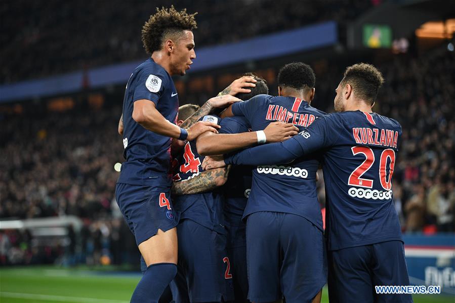 (SP)FRANCE-PARIS-FOOTBALL-LIGUE 1-PARIS SAINT-GERMAIN VS MONTPELLIER