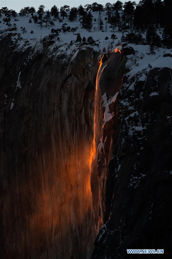 U.S.-CALIFORNIA-YOSEMITE NATIONAL PARK-FIREFALL