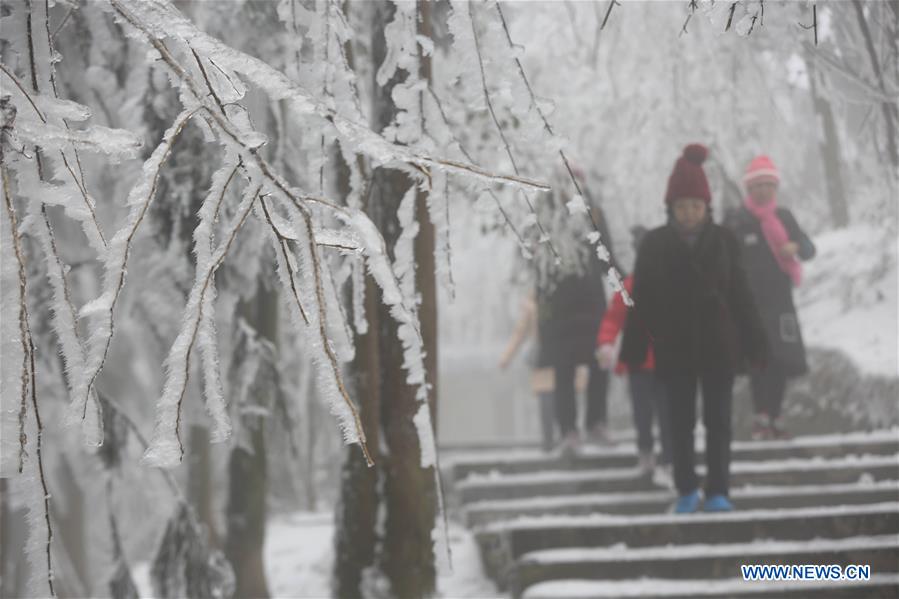 #CHINA-ZHANGJIAJIE-SNOWFALL (CN)