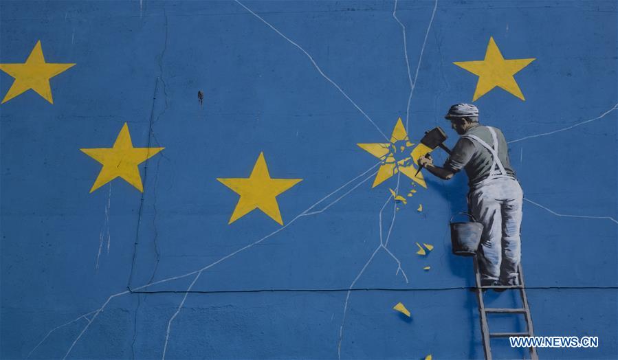 BRITAIN-DOVER-BANKSY-MURAL