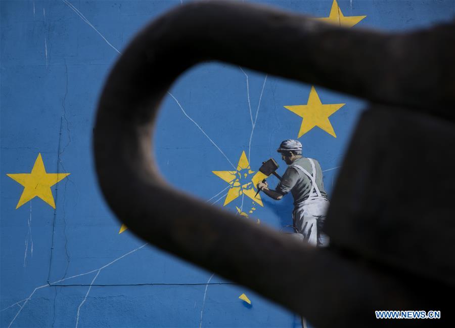 BRITAIN-DOVER-BANKSY-MURAL