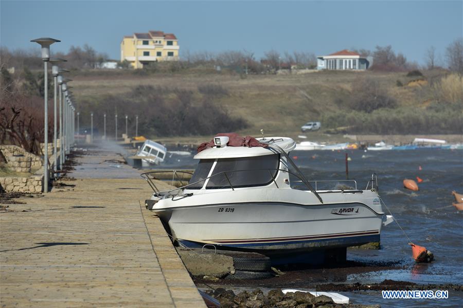 CROATIA-NIN-WEATHER-STRONG WIND