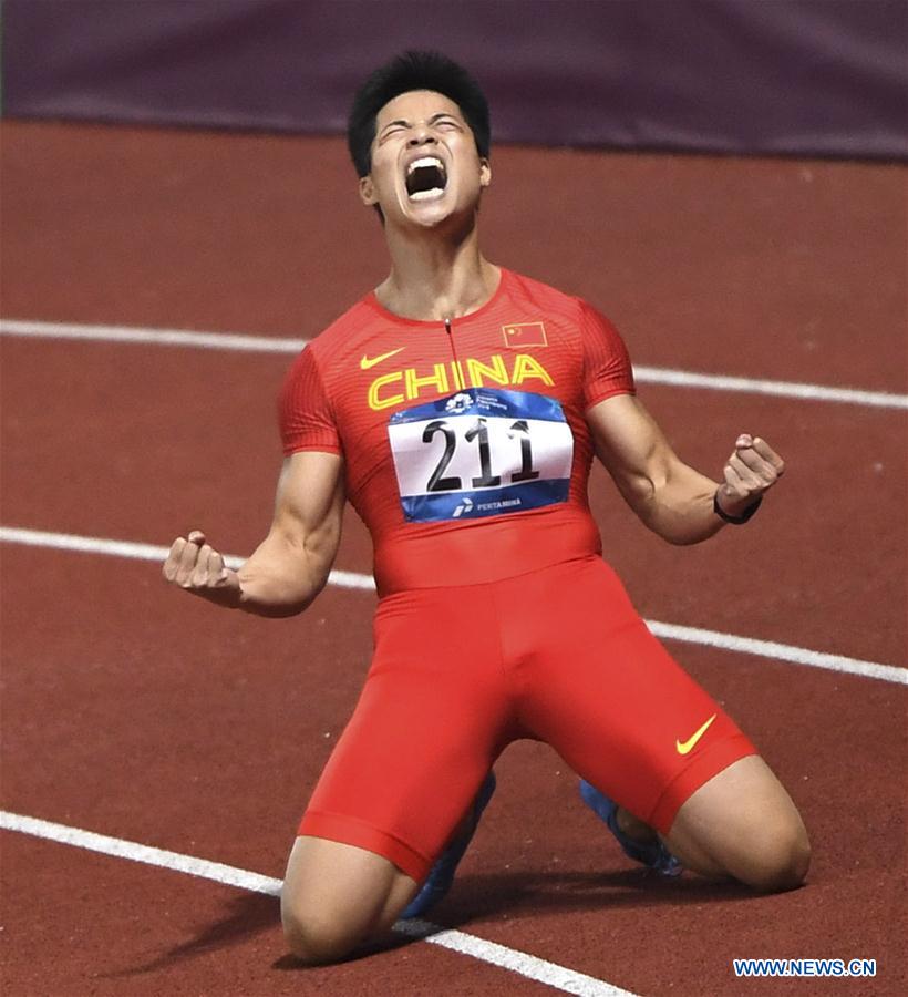 Xinhua Headlines: 'Su-per' fast Su Bingtian is China's bolt in red