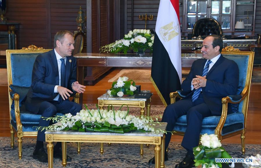 EGYPT-PRESIDENT-EU-MEETING