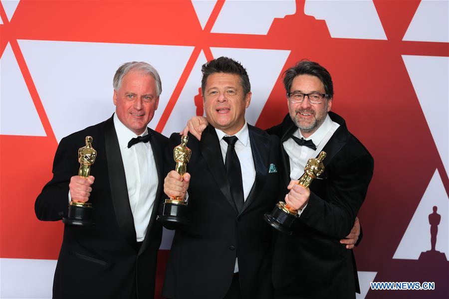 "Bohemian Rhapsody" wins Oscars for Best Sound Mixing Xinhua English.news.cn