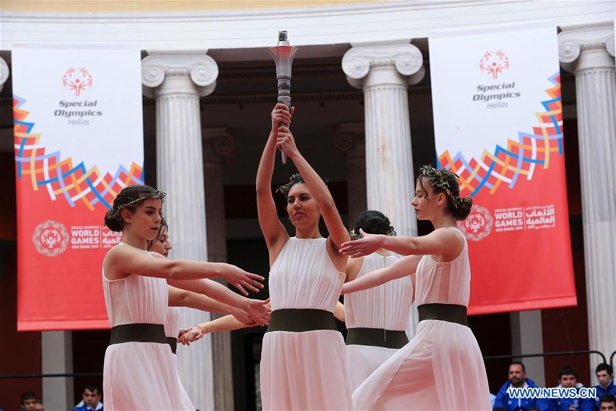 (SP)GREECE-ATHENS-SPECIAL OLYMPICS-LIGHTING FLAME