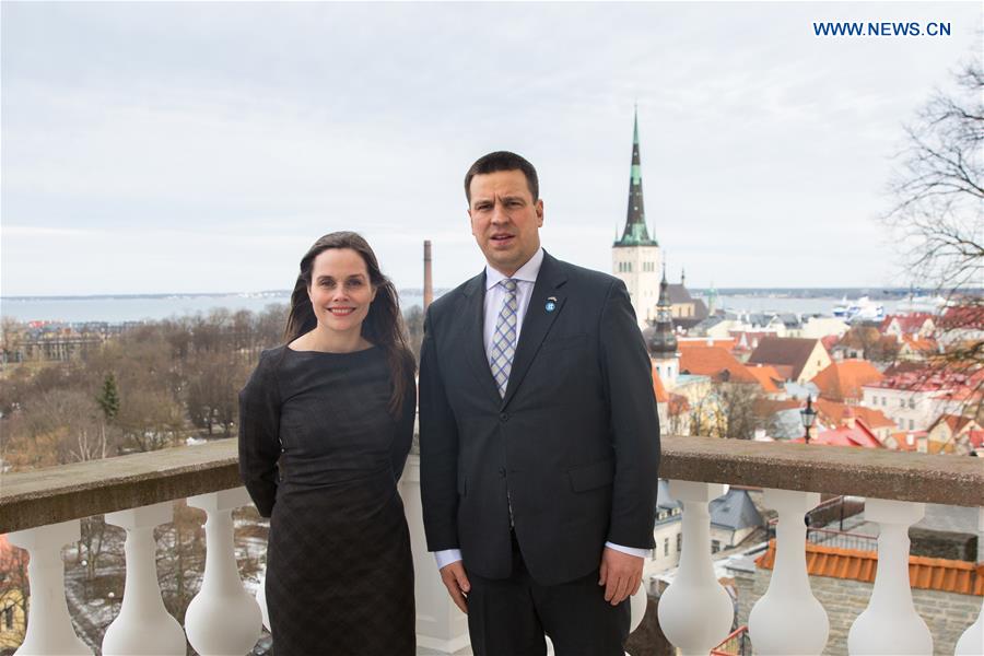 ESTONIA-TALLINN-ICELAND-PM-VISIT