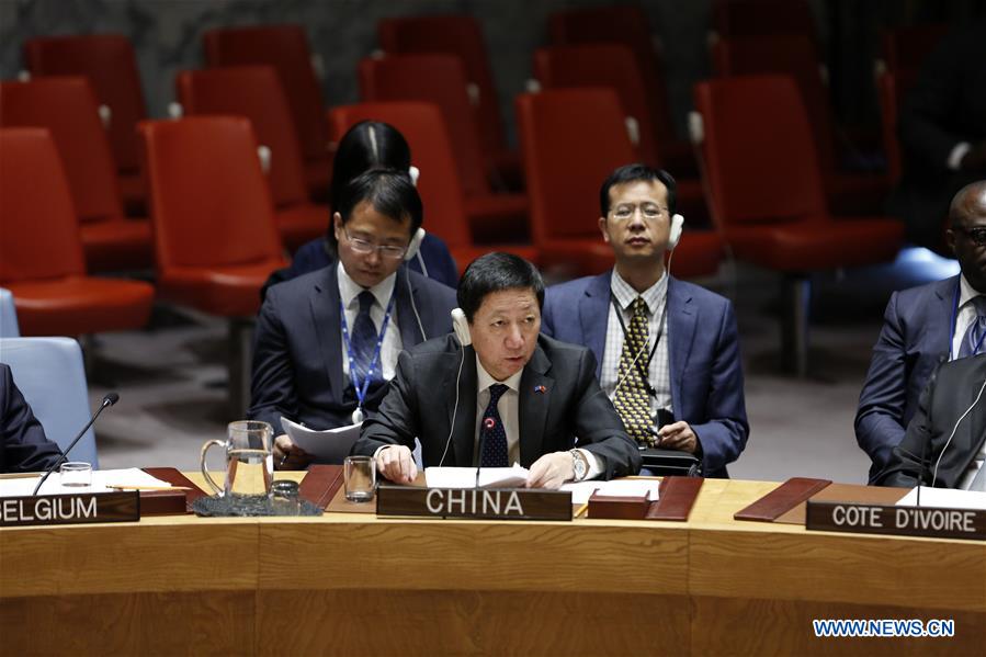 UN-SECURITY COUNCIL-OPEN DEBATE-SILENCING THE GUNS IN AFRICA-CHINA-WU HAITAO
