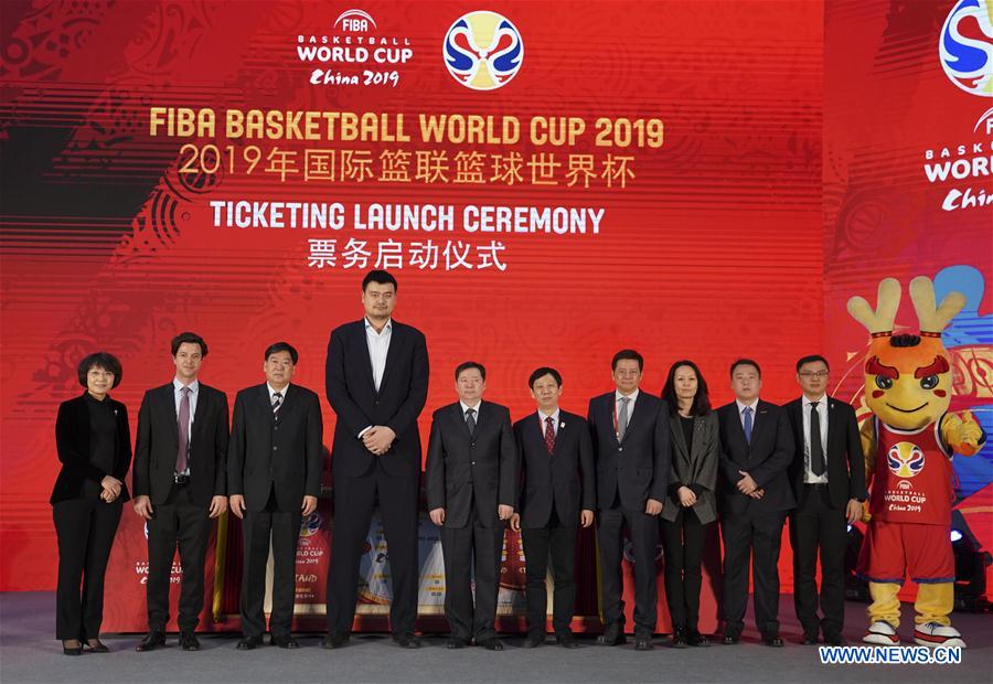 (SP)CHINA-BEIJING-BASKETBALL-WORLD CUP-TICKETING LAUNCH CEREMONY