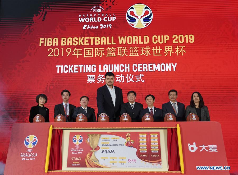 (SP)CHINA-BEIJING-BASKETBALL-WORLD CUP-TICKETING LAUNCH CEREMONY