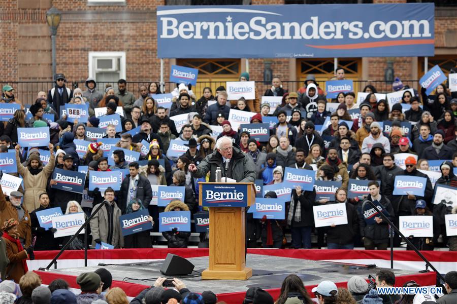 U.S.-NEW YORK-BERNIE SANDERS-PRESIDENTIAL CAMPAIGN