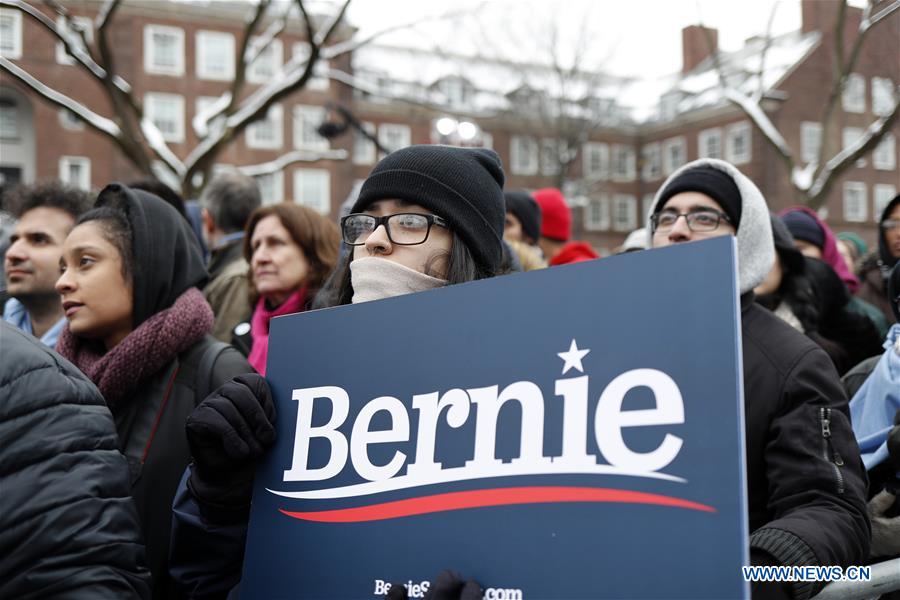 U.S.-NEW YORK-BERNIE SANDERS-PRESIDENTIAL CAMPAIGN