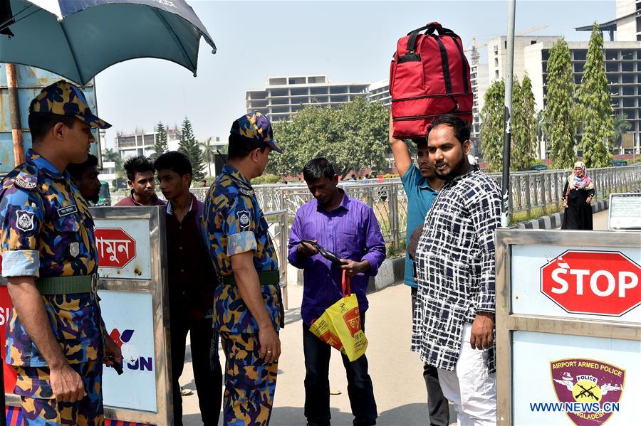 BANGLADESH-DHAKA-TIGHTENED-AIRPORT-SECURITY
