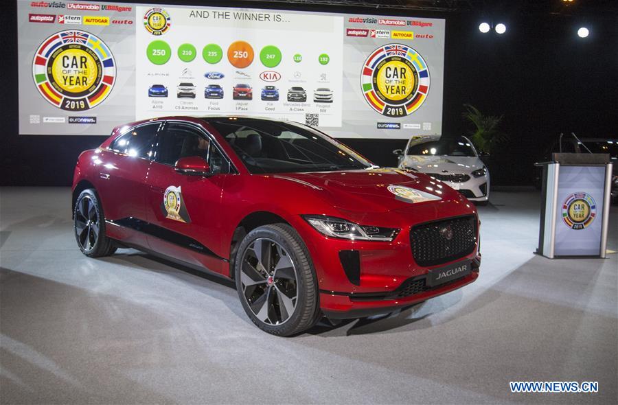 SWITZERLAND-GENEVA-JAGUAR I-PACE-CAR OF THE YEAR