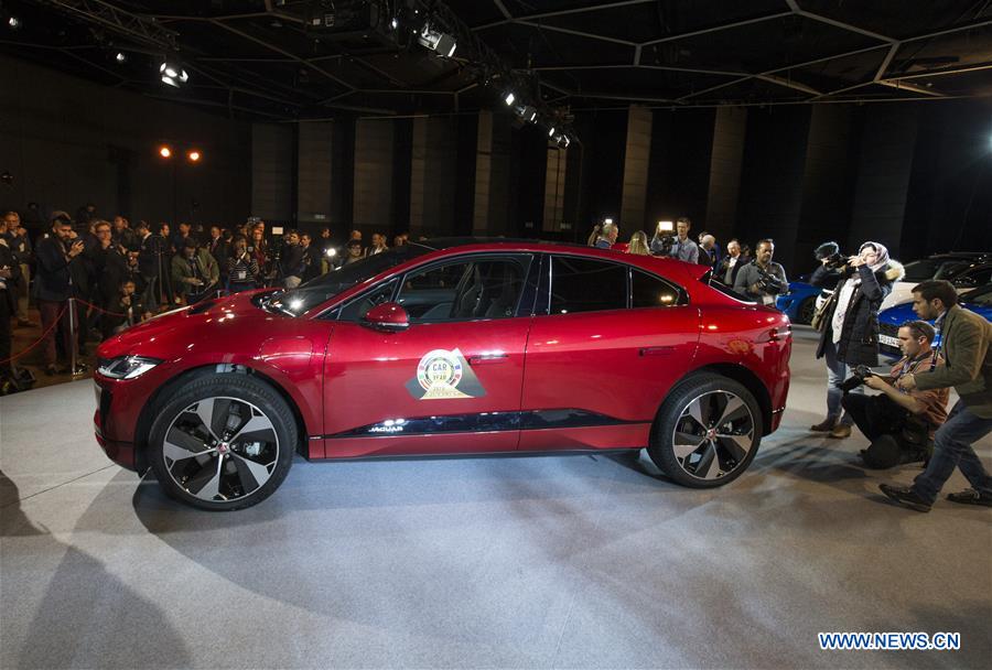 SWITZERLAND-GENEVA-JAGUAR I-PACE-CAR OF THE YEAR