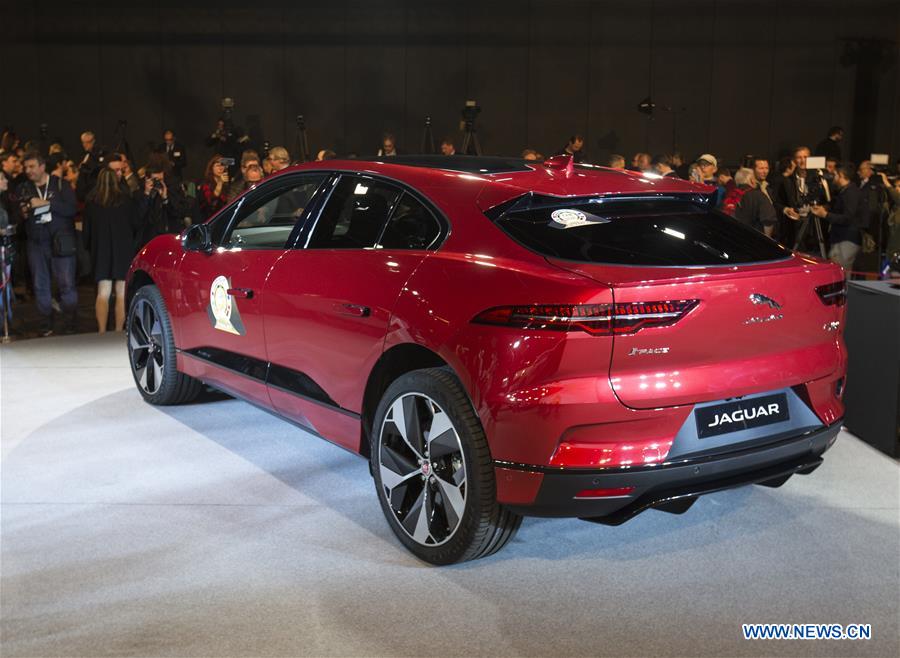SWITZERLAND-GENEVA-JAGUAR I-PACE-CAR OF THE YEAR