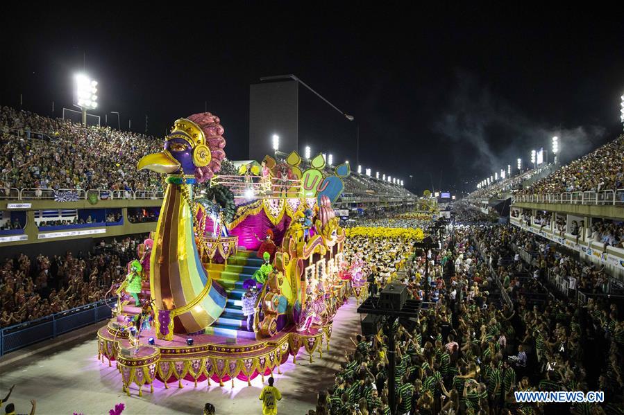 In pics: parades of Rio Carnival 2019 at Sambadrome in Brazil - Xinhua