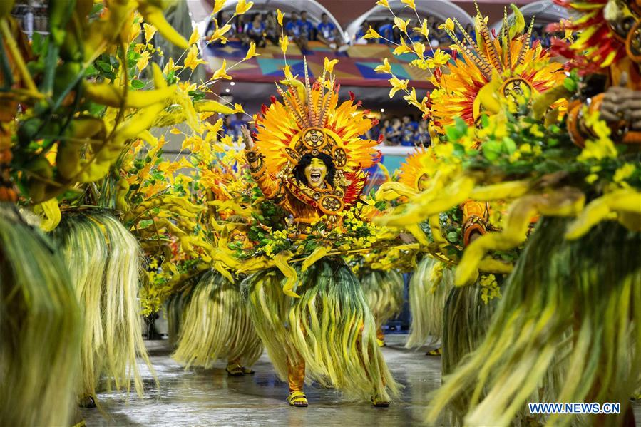 In pics: parades of Rio Carnival 2019 at Sambadrome in Brazil - Xinhua