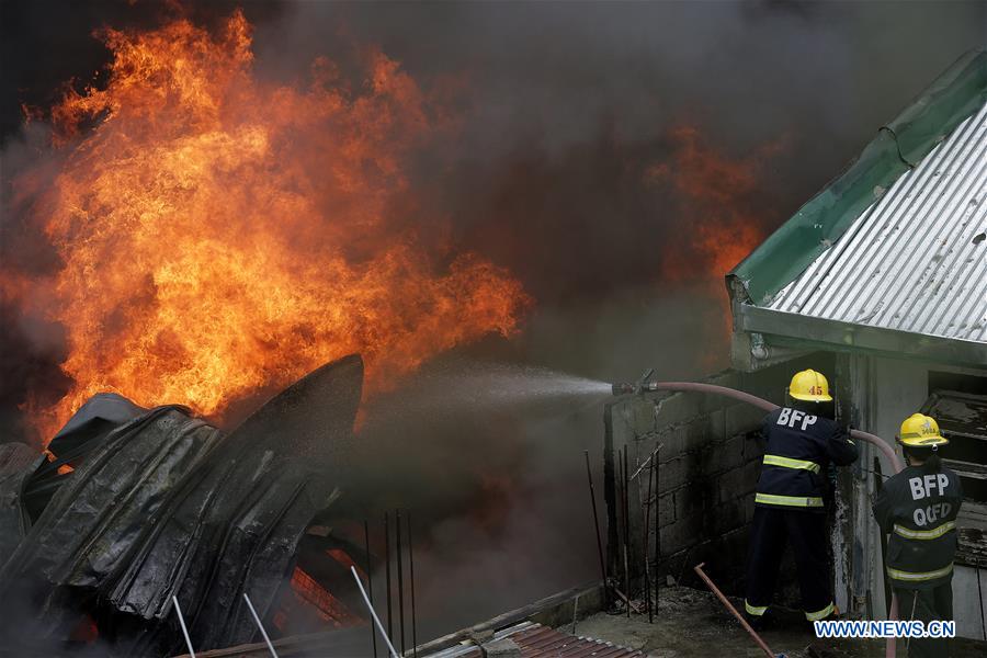 PHILIPPINES-QUEZON CITY-RESIDENTIAL FIRE