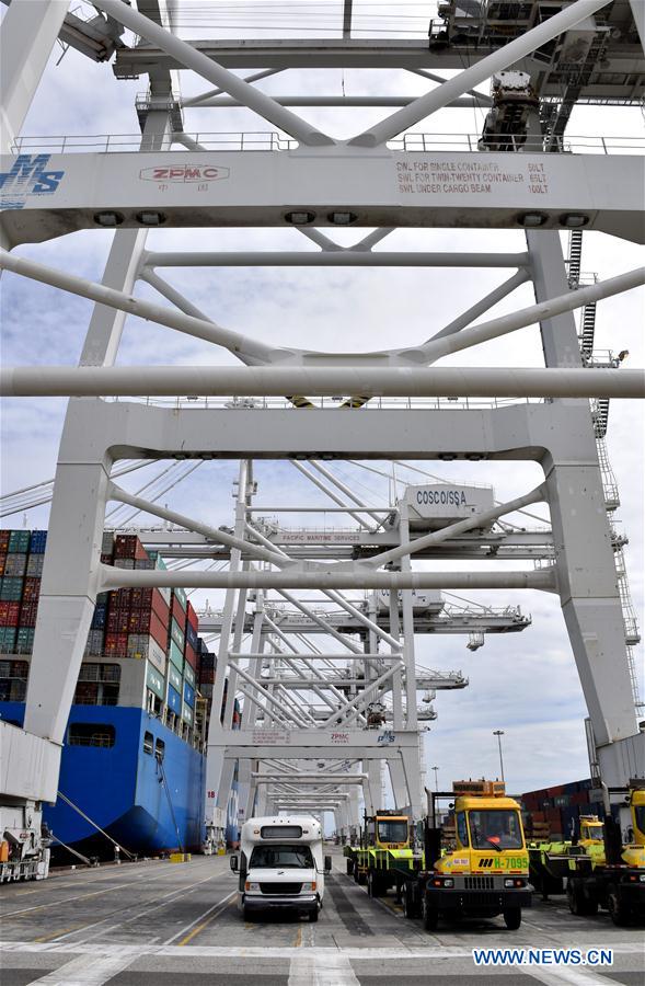 U.S.-LOS ANGELES-BUSIEST PORT-TRADE WITH CHINA