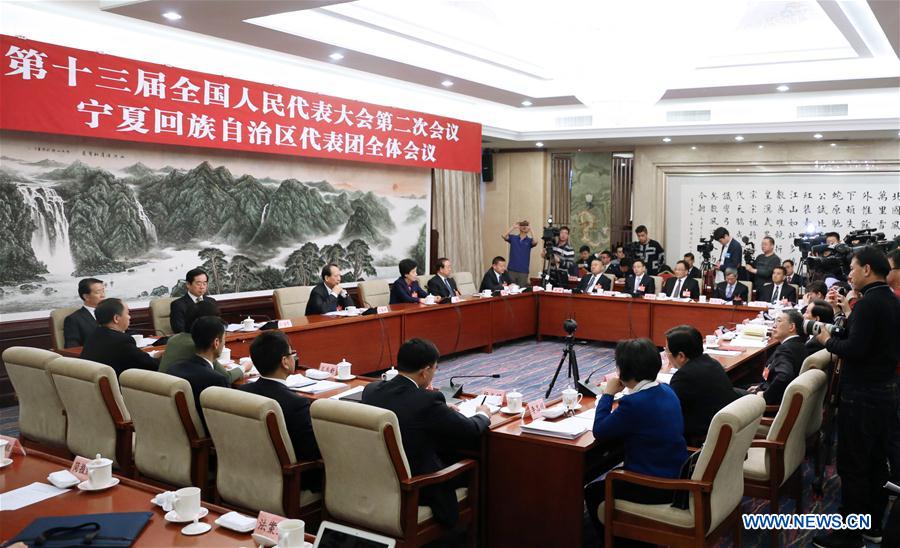 (TWO SESSIONS)CHINA-BEIJING-NPC-NINGXIA DELEGATION-PLENARY MEETING (CN)
