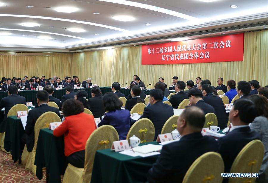 (TWO SESSIONS)CHINA-BEIJING-NPC-LIAONING DELEGATION-PLENARY MEETING (CN)