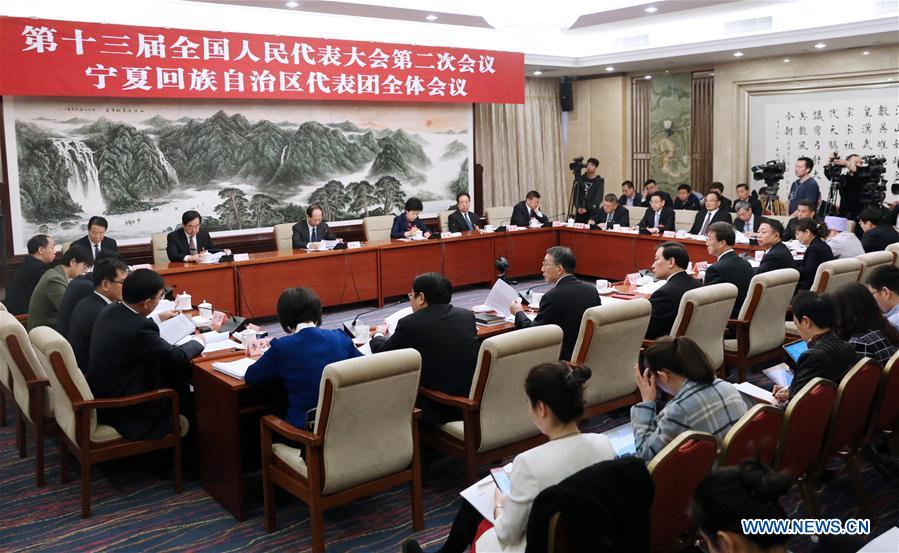 (TWO SESSIONS)CHINA-BEIJING-NPC-NINGXIA DELEGATION-PLENARY MEETING (CN)