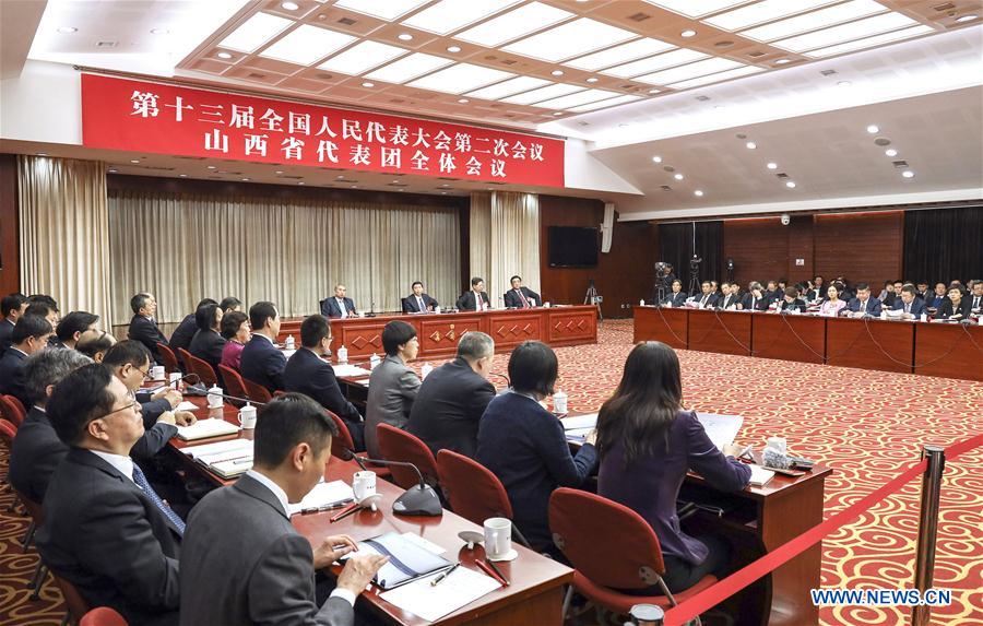 (TWO SESSIONS)CHINA-BEIJING-NPC-SHANXI DELEGATION-PLENARY MEETING (CN)