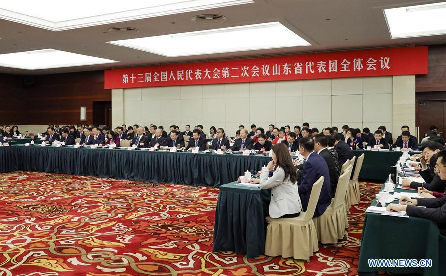 (TWO SESSIONS)CHINA-BEIJING-NPC-SHANDONG DELEGATION-PLENARY MEETING (CN)