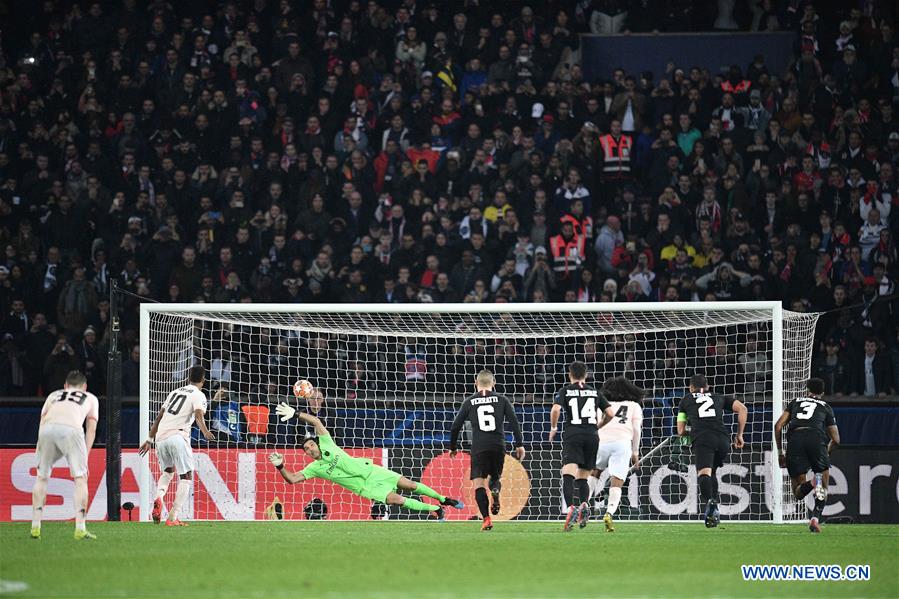 (SP)FRANCE-PARIS-FOOTBALL-UEFA CHAMPIONS LEAGUE-PSG VS MAN. UNITED