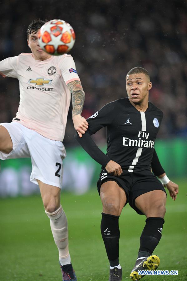 (SP)FRANCE-PARIS-FOOTBALL-UEFA CHAMPIONS LEAGUE-PSG VS MAN. UNITED