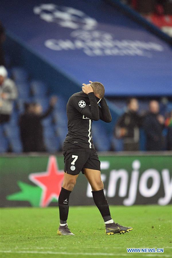 (SP)FRANCE-PARIS-FOOTBALL-UEFA CHAMPIONS LEAGUE-PSG VS MAN. UNITED