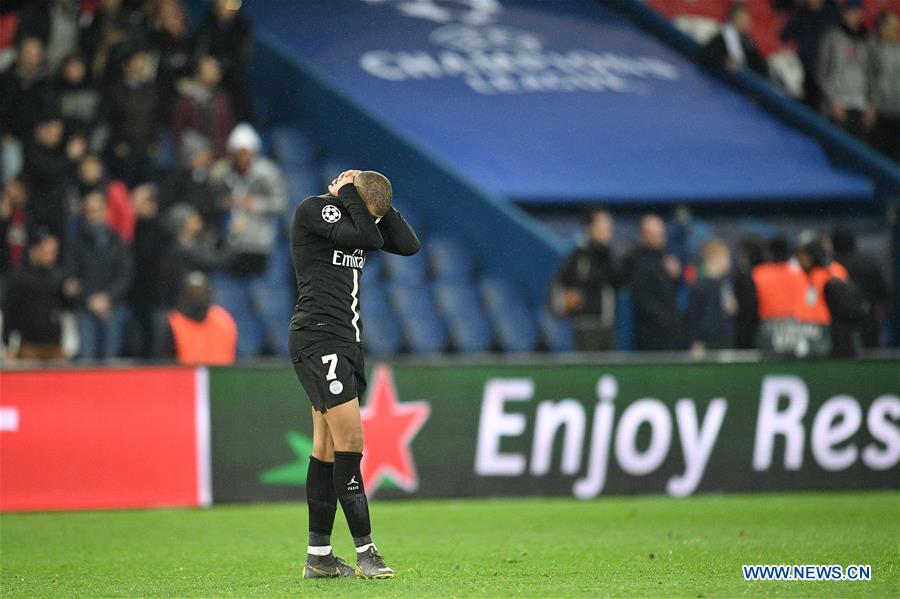 (SP)FRANCE-PARIS-FOOTBALL-UEFA CHAMPIONS LEAGUE-PSG VS MAN. UNITED