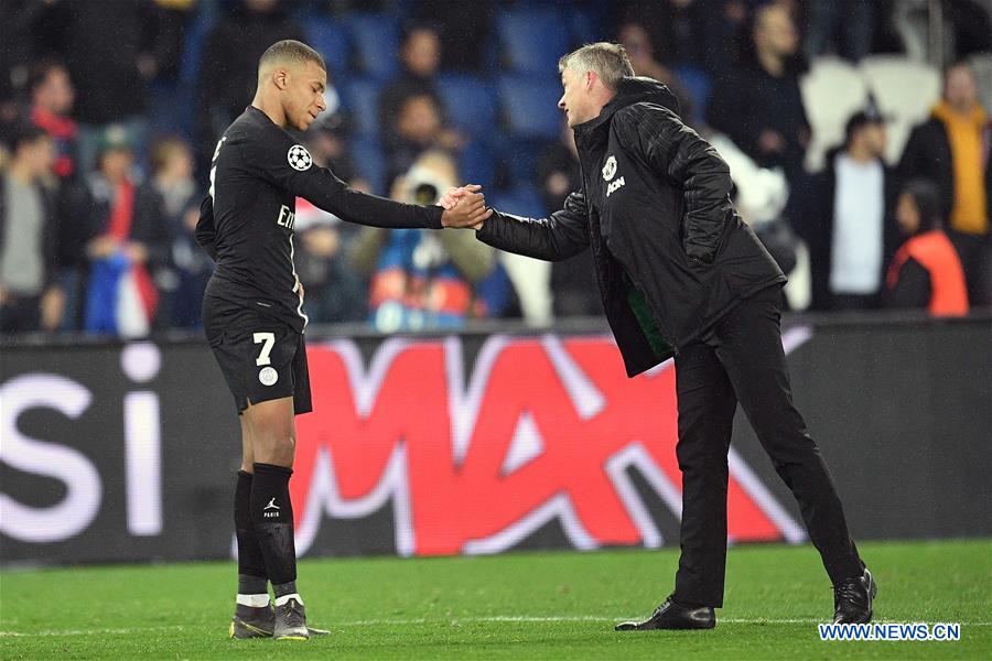 (SP)FRANCE-PARIS-FOOTBALL-UEFA CHAMPIONS LEAGUE-PSG VS MAN. UNITED