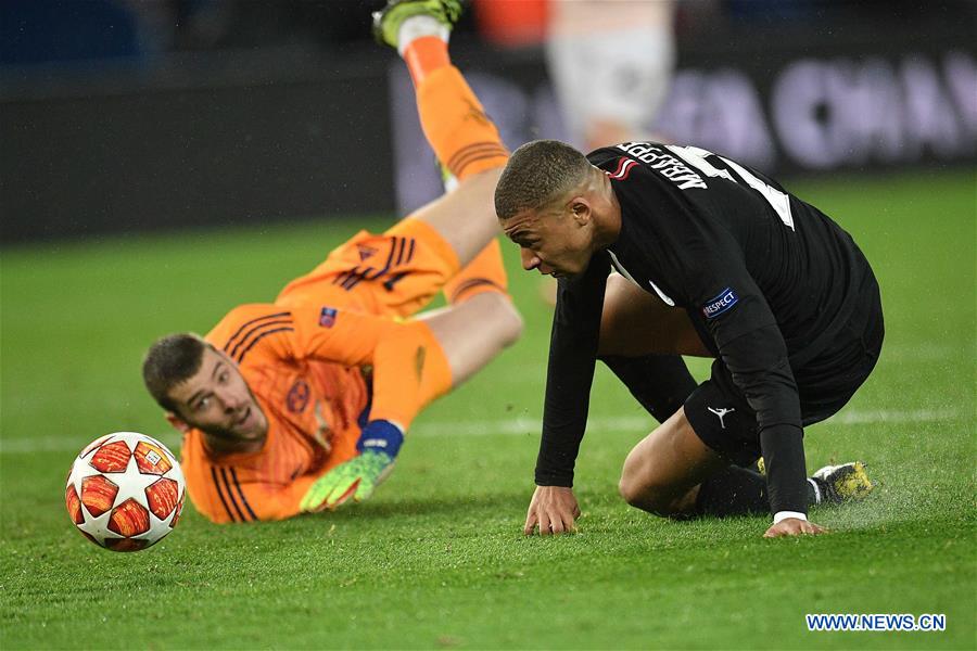 (SP)FRANCE-PARIS-FOOTBALL-UEFA CHAMPIONS LEAGUE-PSG VS MAN. UNITED