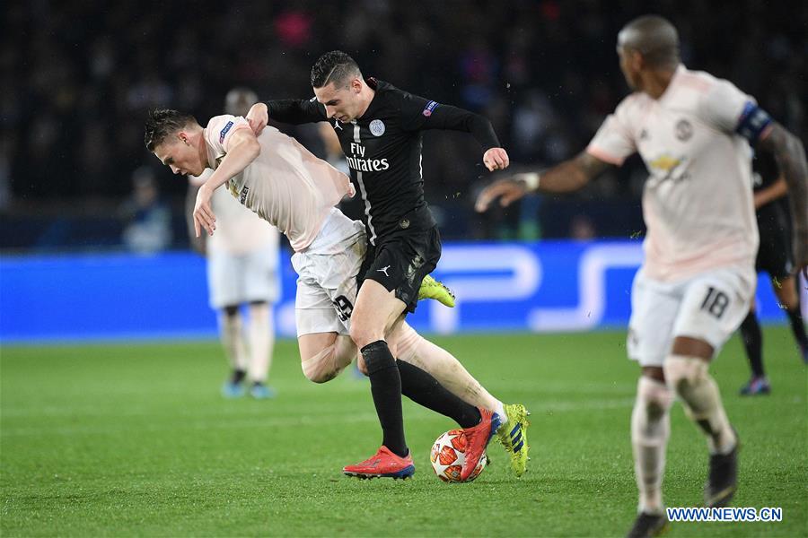(SP)FRANCE-PARIS-FOOTBALL-UEFA CHAMPIONS LEAGUE-PSG VS MAN. UNITED