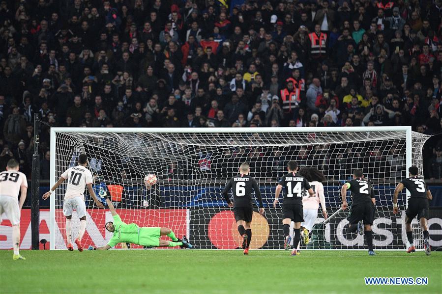 (SP)FRANCE-PARIS-FOOTBALL-UEFA CHAMPIONS LEAGUE-PSG VS MAN. UNITED