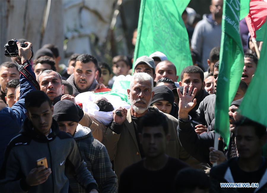 MIDEAST-GAZA-FUNERAL
