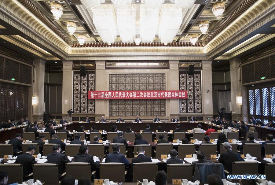 (TWO SESSIONS)CHINA-BEIJING-NPC-BEIJING DELEGATION-PLENARY MEETING (CN)