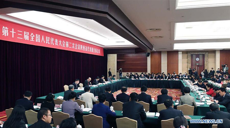 (TWO SESSIONS)CHINA-BEIJING-NPC-SHAANXI DELEGATION-PLENARY MEETING (CN)