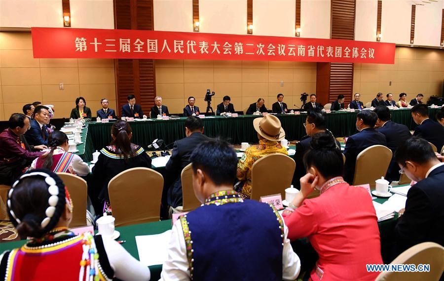 (TWO SESSIONS)CHINA-BEIJING-NPC-YUNNAN DELEGATION-PLENARY MEETING (CN)
