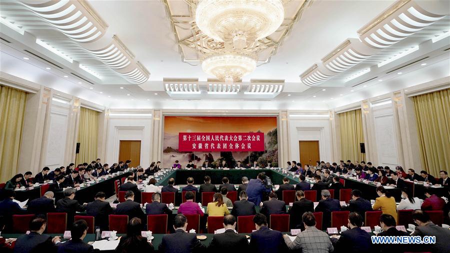 (TWO SESSIONS)CHINA-BEIJING-NPC-ANHUI DELEGATION-PLENARY MEETING (CN)