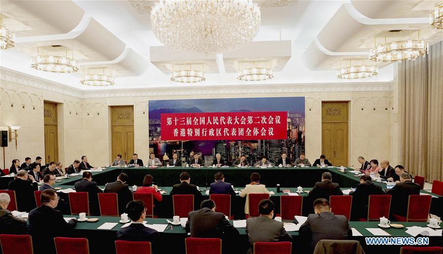 (TWO SESSIONS)CHINA-BEIJING-NPC-HONG KONG DELEGATION-PLENARY MEETING (CN)