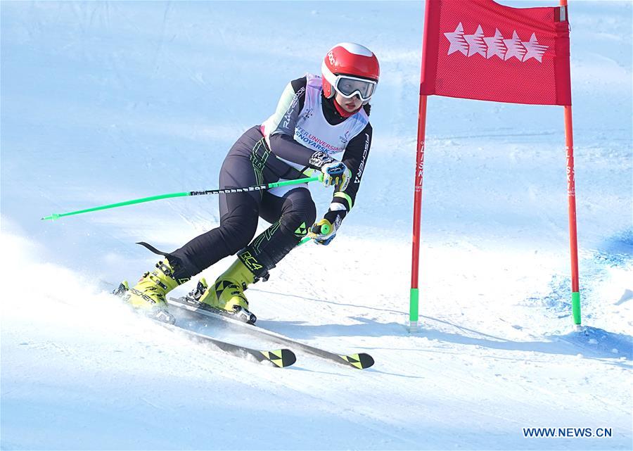 (SP)RUSSIA-KRASNOYARSK-WINTER UNIVERSIADE-ALPINE SKIING-GIANT SLALOM