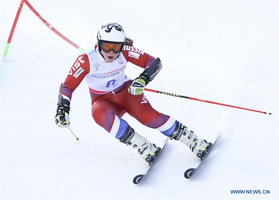 (SP)RUSSIA-KRASNOYARSK-WINTER UNIVERSIADE-ALPINE SKIING-GIANT SLALOM