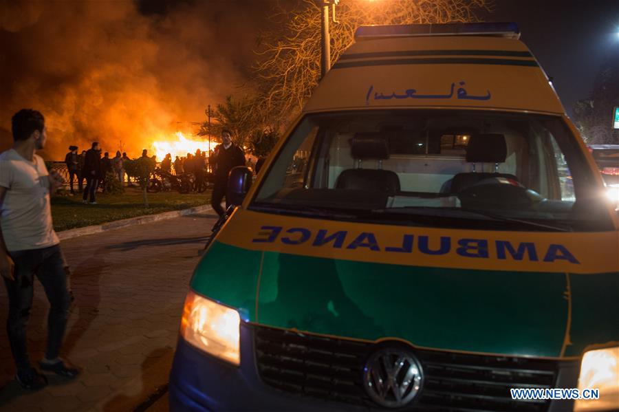 EGYPT-CAIRO-CRUISE-FIRE