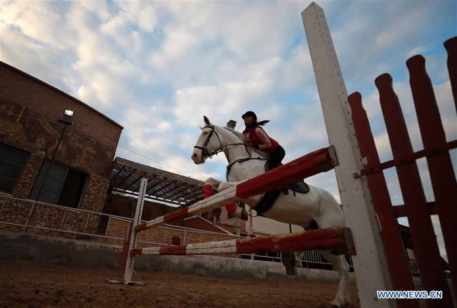 MIDEAST-GAZA-EQUESTRIANISM