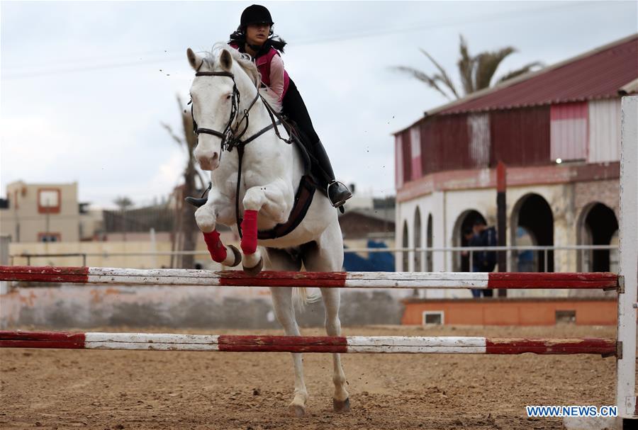 MIDEAST-GAZA-EQUESTRIANISM