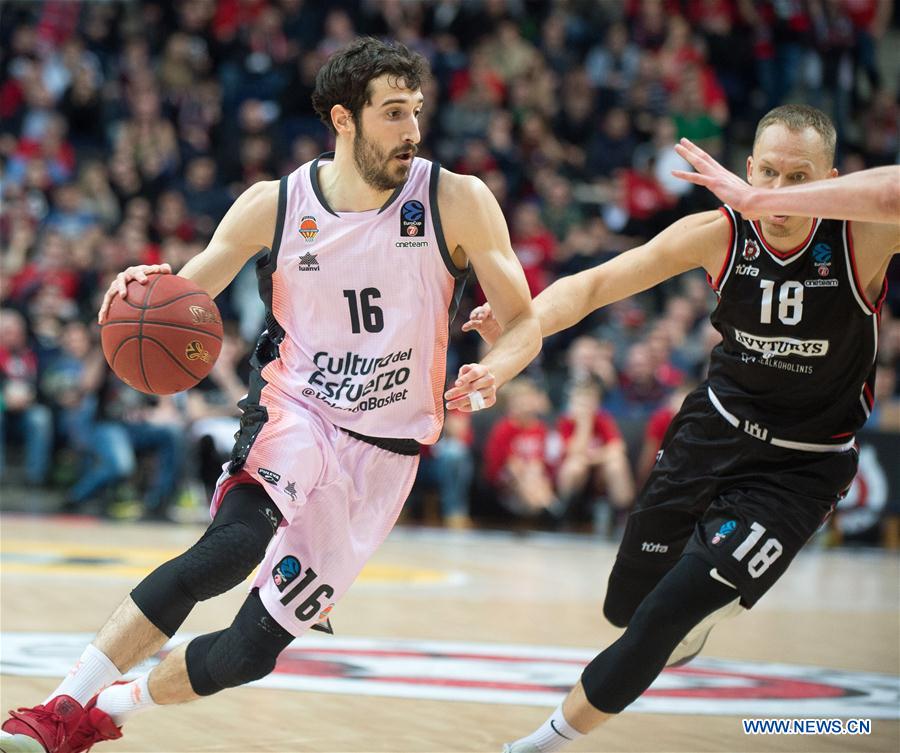 (SP)LITHUANIA-VILNIUS-BASKETBALL-7DAYS EUROCUP-RYTAS VILNIUS VS VALENCIA BASKET
